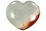 Wide, Polychrome Jasper Heart - Madagascar #108325-1